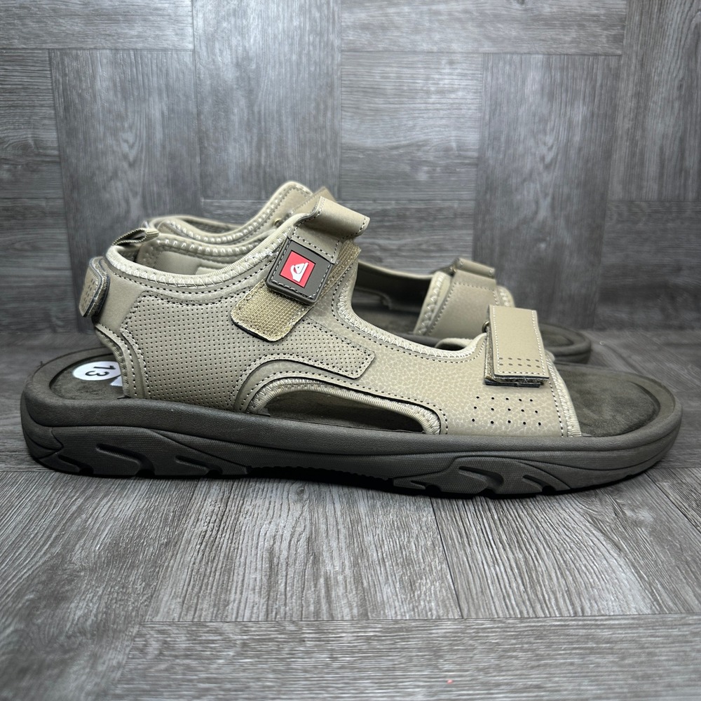 Quiksilver Pinnacle Sandals Mens 13 Tan Hiking Sport Strappy NEW